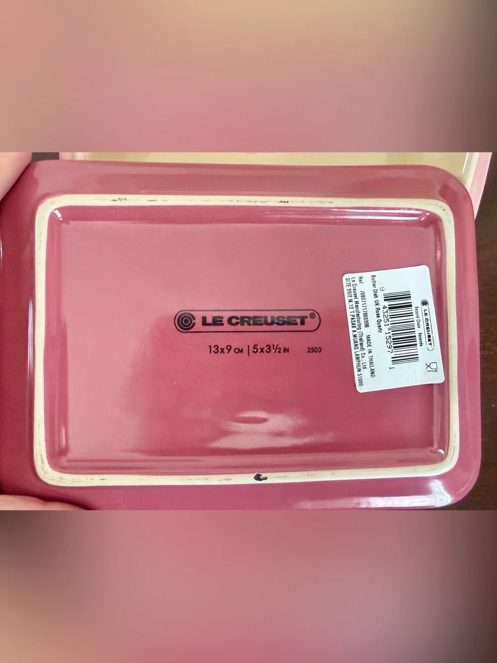 Le Creuset Ombré Pink Butter Dish